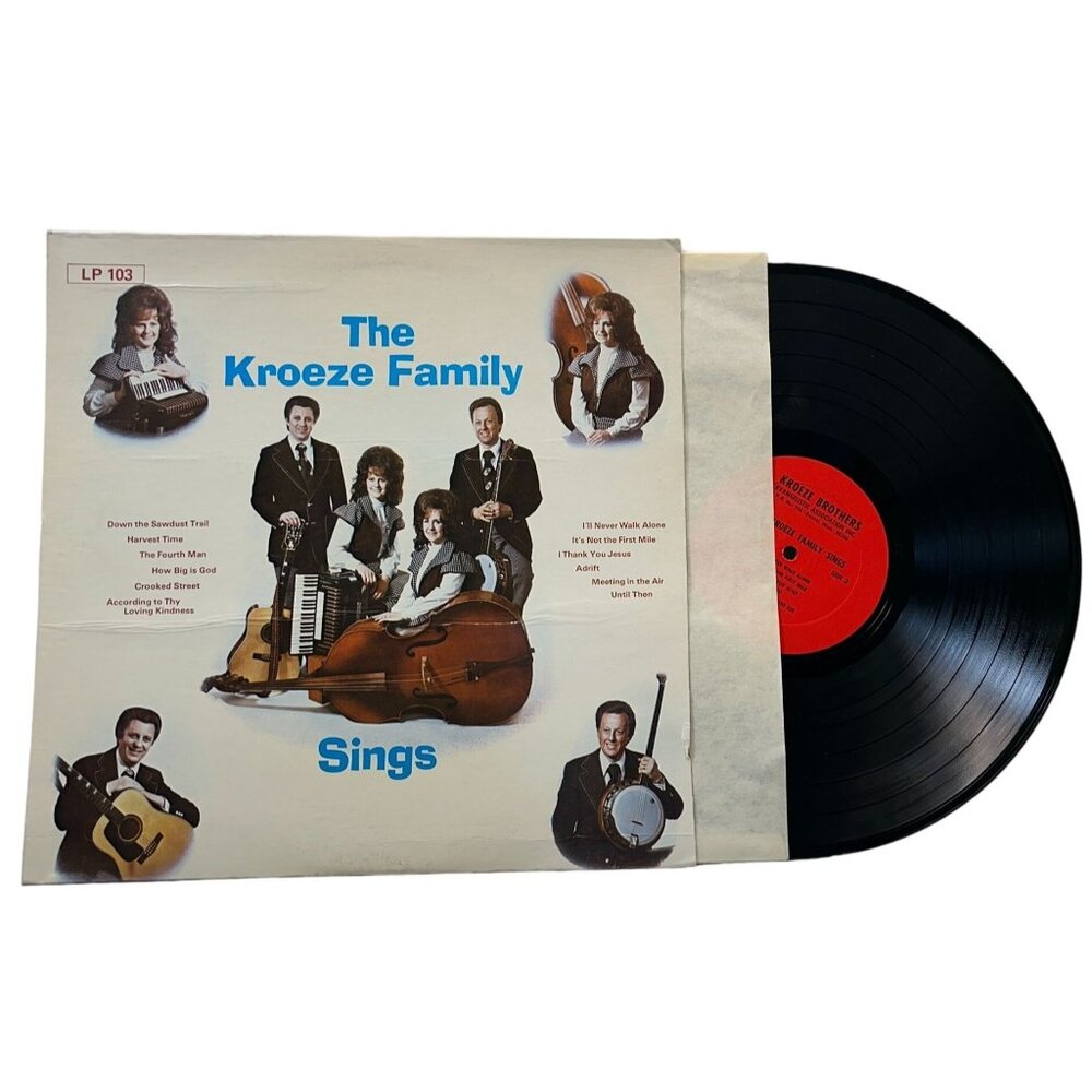 The Kroeze Family Sings Vinyl LP Country Gospel Everett WA